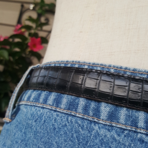 BRIGHTON ♡ Vintage Gold|Silver Pull \'n Twist 2-Sided Black|Brown Leather Belt XS main image 16